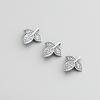 S925 Sterling Silver Leaf Handmade Bracelet Buckles & DIY Macrame Beading Materials