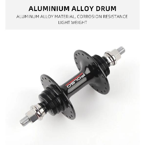 POLSO FH001 Fixed Gear Bike Rear Hub Single Speed 20H 24H 28H 32H 36H Track Cycling Rear Hubs Fixie Parts