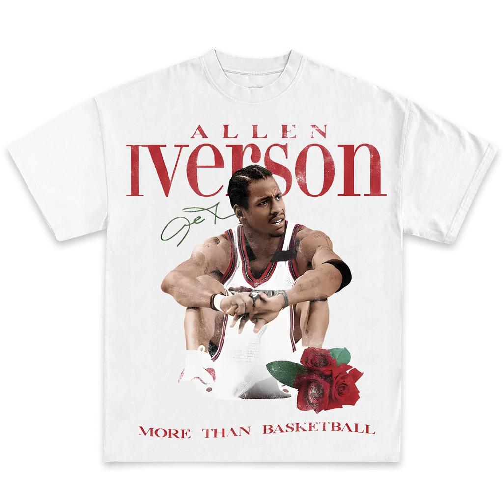 Pop Culture Vintage Graphic TShirt Collection American Rap Basketball Streetwear HipHop Y2K Premium Qua Men Clothing Short