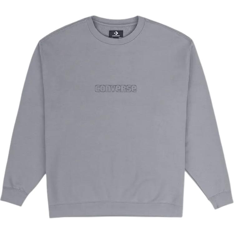 New Converse Sweatshirts Men s Gray 10027103-A02 L 4098₽