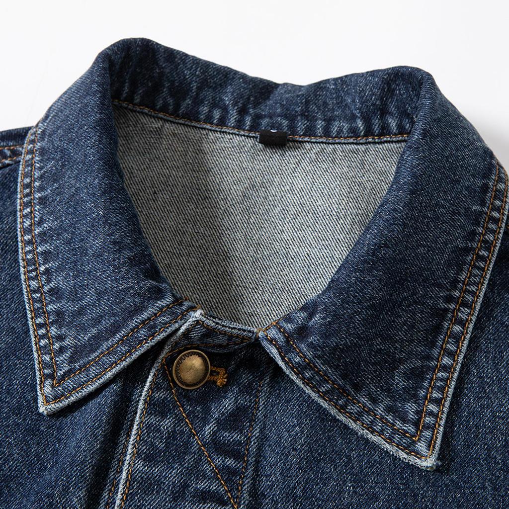 Trendy Retro American Denim Jacket: Versatile, Loose Fit for Autumn/Winter