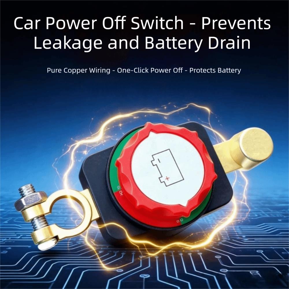 12V24V Car Battery Disconnect Switch Large Round Cover Leakage Protection Truck Battery Disconnect Switch Thickened