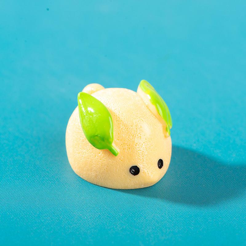 Creative Chinese Pastry Figurine Crafts Cute Cartoon Fruit Food Resin Ornaments
