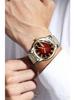 Swiss Automatic Men's Luminous Stainless Steel Calendar Watch – Korean Style Quartz for Couples
