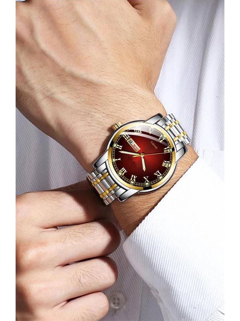 Montre Suisse Automatique Lumineuse en Acier Inoxydable avec Calendrier pour Homme – Quartz Style Coréen pour Couples