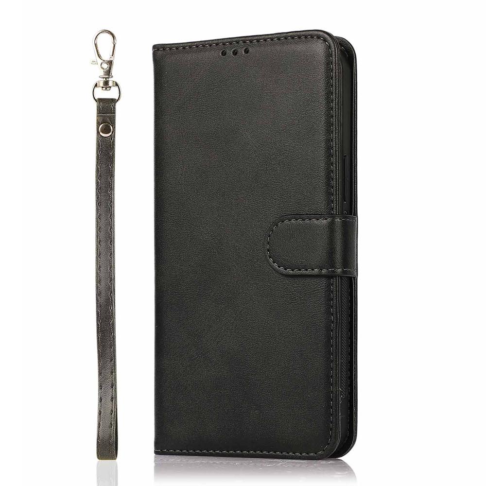 For iPhone 16 Pro Case Magnetic Detachable 2-in-1 Wallet Stand PU Leather Phone Cover