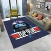 Top Gun Classic Movie Sign Tom Cruise Carpet Rug for Home Living Room Bedroom Sofa Doormat Decor,kid Area Rug Non-slip Floor Mat