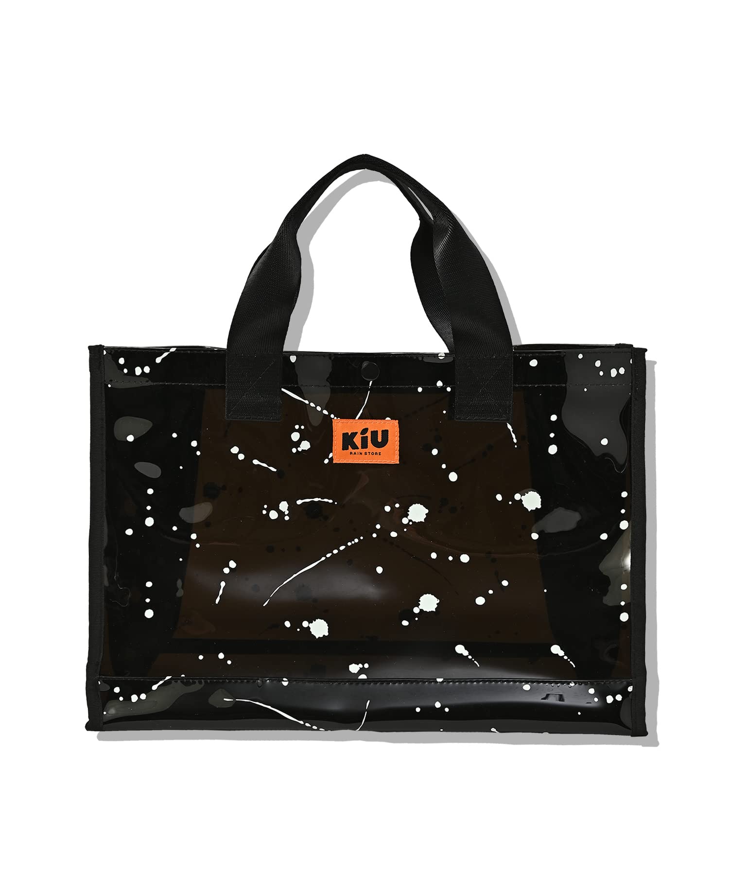 

Clear Clear Bag PVC Tote Bag Handbag Pool Bag Large Capacity Sea Outdoor Festival PVC Hand Tote Bag Men Women Splash Black [KIU] K335-135