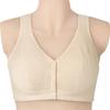 Women's Plus Size Front-Fastening Cotton Camisole Bra - Wire-Free and Soft