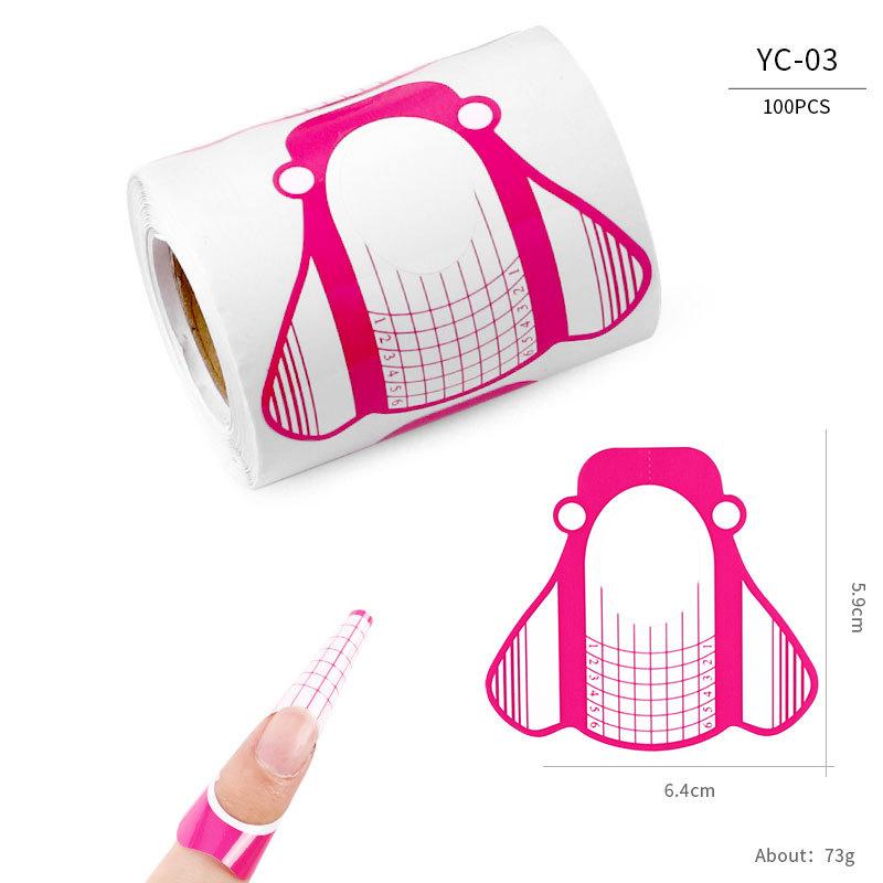 Nail Paper Tray, French Nail Phototherapy Nail Extension Tool, Nail Butterfly Rectangular Nail Paper Tray Direct Sales