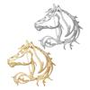 Fashion Horse Head Brooches For Women Unisex Animal ZodiacPin Event Party New Year Classic Gifts Decoration Clothes Accessories