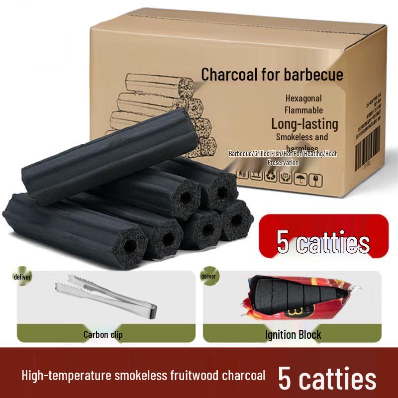 Rauchlose Obstholz-Grillkohle