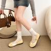 Inner height-increasing silver bow Mary Jane single shoes women's shoes new ballet shoes