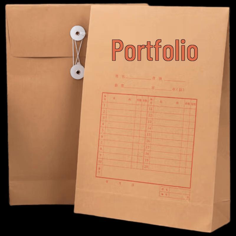 Deli A4 Kraft Paper Archive Bags