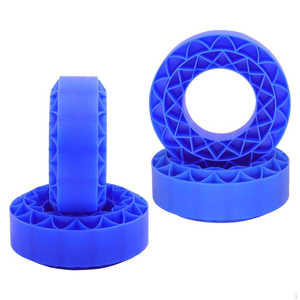 4 Pieces Silicone Rubber Inserts 1.9inch Tires Foam Insert Replacements 106x42mm for 1/10 Scale RC