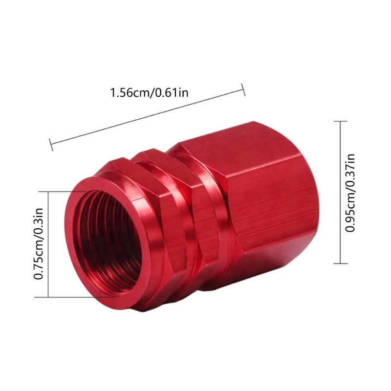 4Pcs Car Tire Adapter Stems Cap Simple Tire Adapter Cap Aluminum Tire Wheel Stem Air Adapter Cap Car Accessories