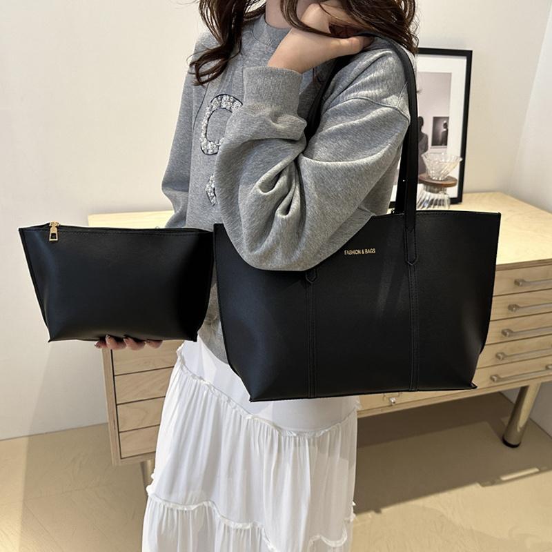 Women's Bag Large Capacity Soft Leather Tote Bags Casual Versatile Shoulder Handbag Winter Versatile Commute Bag