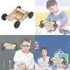 Children's Diy Rubber Band Powered Car Material Pack Educational Physics Science Toy