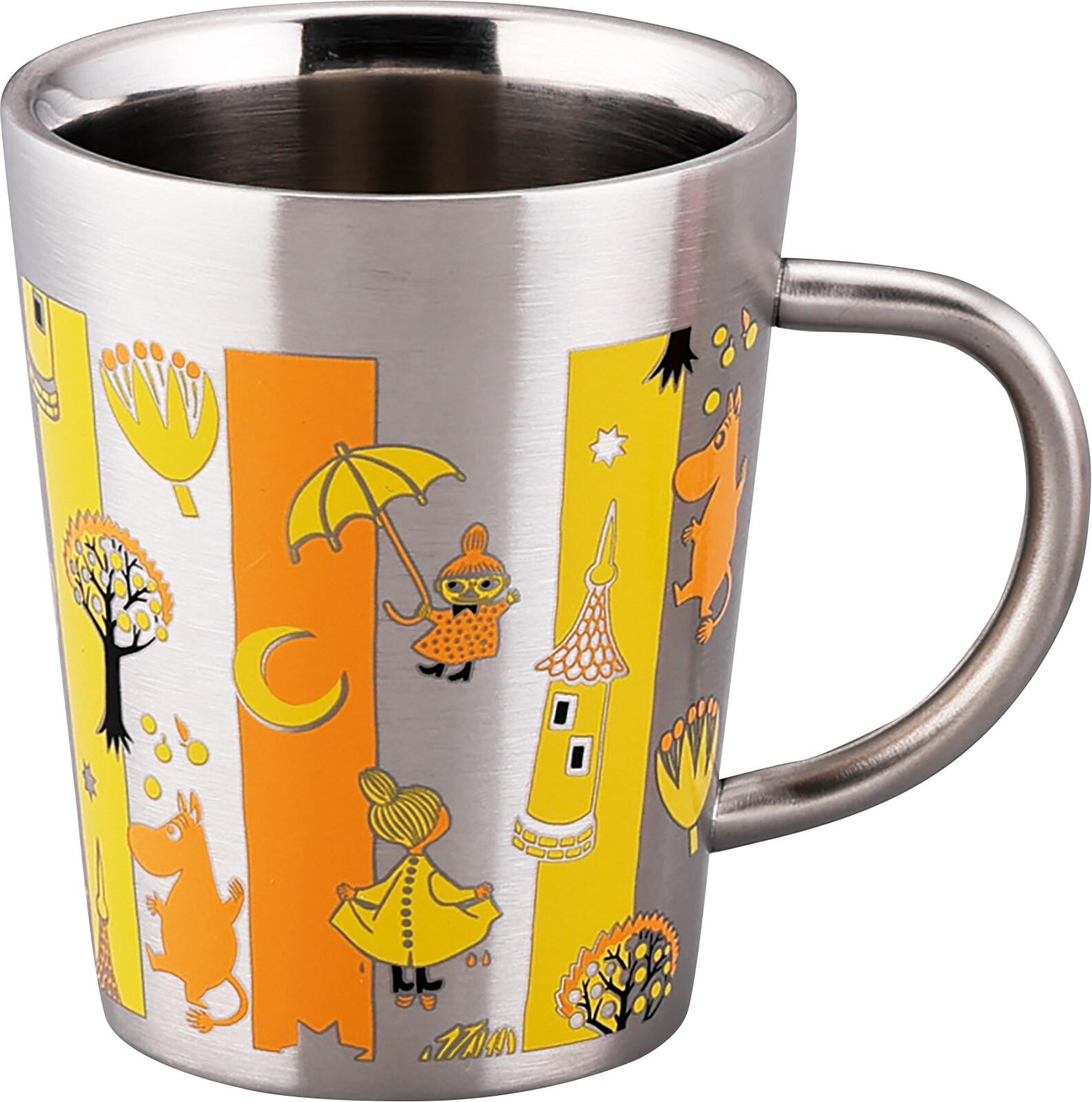 

Moomin Mumin Stainless Double Layered Mug 80th Anniversary Play Art Yamaka Japan M срібний