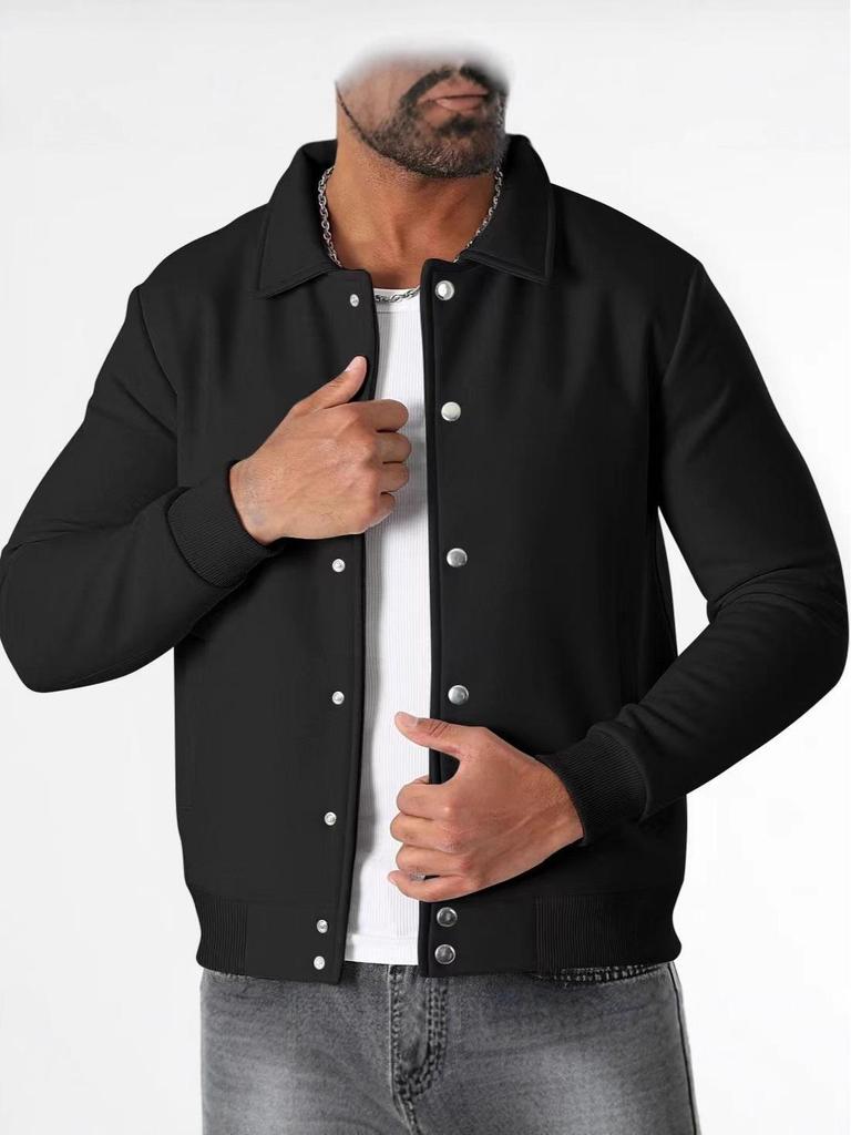 2025 Herren Schwere Lapel Mehrknopf Mode Hoodie Jacke für Herbst/Winter