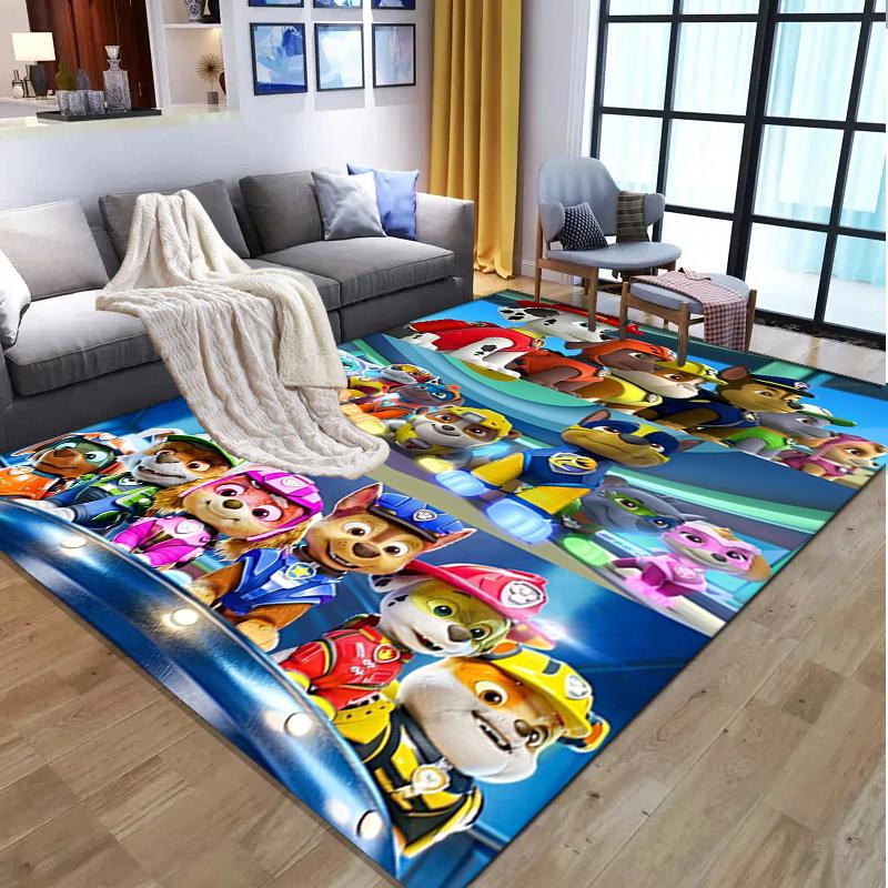 Jungle Pups Pattern Rug, Indoor/Outdoor Mat, for Picnic, Gameroom, Bedroom, Office, Living Room, Home Decor Carpet, Birthday Gift