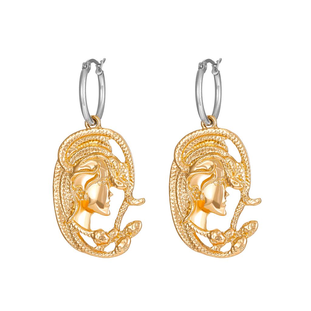 Gold & Black Snake Earring Collection, Assorted Serpent-Shaped Statement Drop Earrings for Women