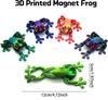 3D Printed Magnetic Frog Fridge Magnet, Realistic Frog Fridge Magnet, Fun Ornament Home Office Whiteboard Decoration