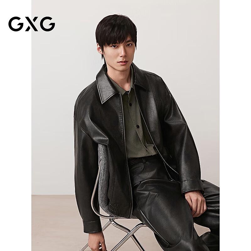 

Мужская деконструированная куртка из искусственной кожи GXG 3XL