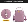 Damen Nylon Umhängetasche Crossbody Handtasche kleine Geldbörse Handtasche Reißverschluss Etui