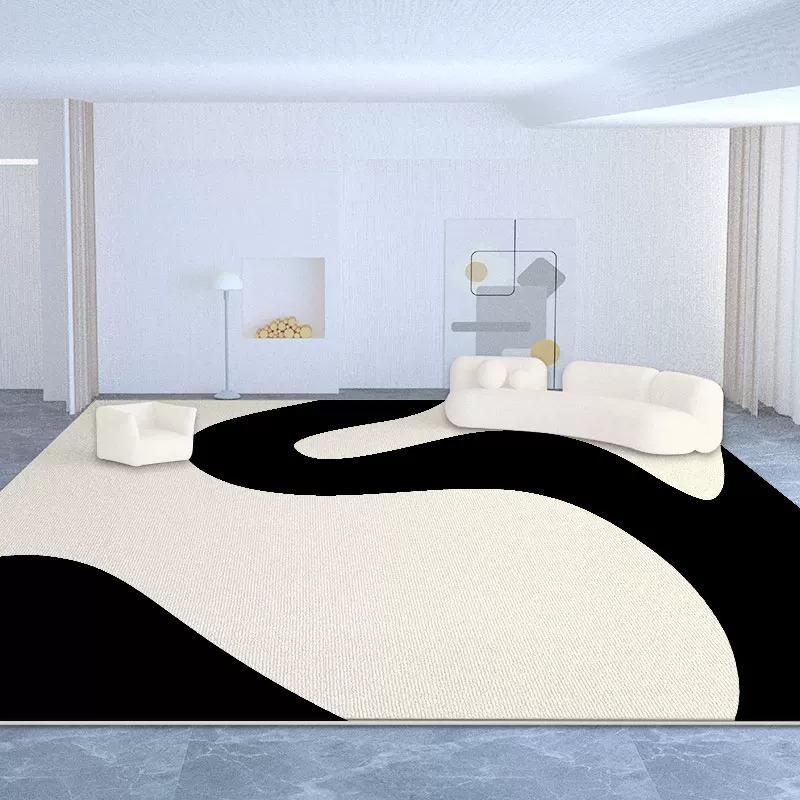 Abstract Living Room Rugs Large Area Floor Mat Short Plush Light Luxury Home Decoration Carpet Bedroom Rug Alfombra Salón Grande