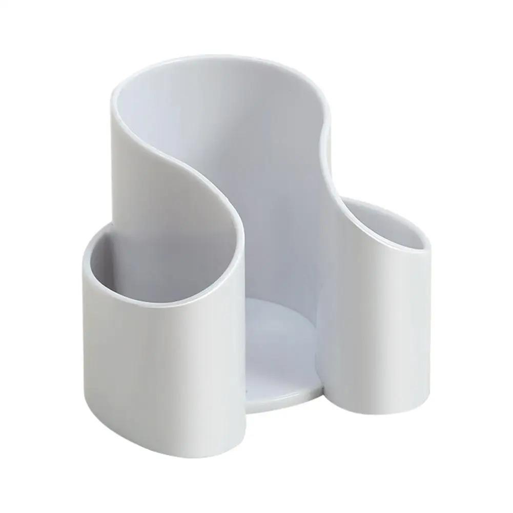 Plastic Dental Floss Dispenser 2in1 Cosmetic Cotton Storage Box Desktop Countertop Storage Organizer Multi-function Storage Rack