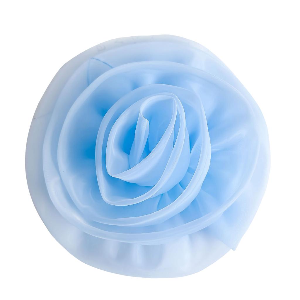 Oversized 3D Flower Brooch Handmade Flower Accessory for Clothing and Home Decors with Realistic Polyester Texture