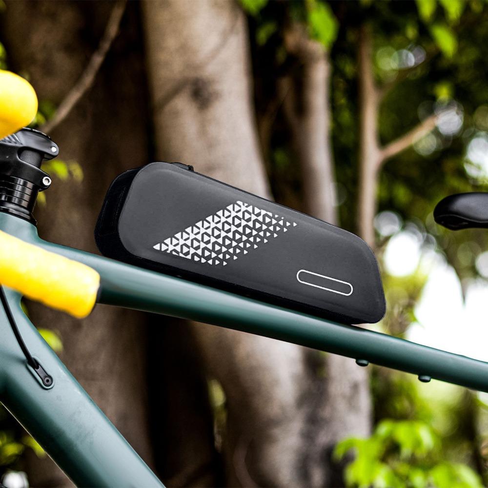24.7 x 5.6 x 8cm Bike Front Tube Bag 15L Bike Frame Bag Durable Bicycle Top Tube Bag Mountain Bike