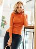 Womens  Casual Long Sleeve V Neck Chambray Blouse Top