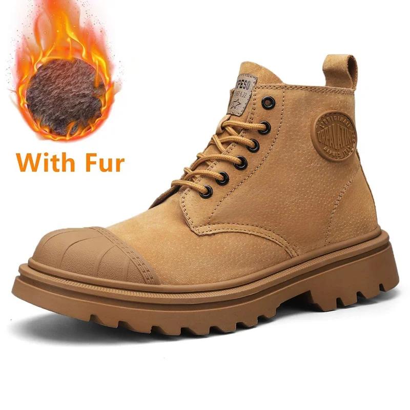 

Универсальные зимние мужские ботильоны, водонепроницаемые короткие ботинки, мужские классические кроссовки, мотоботы, мужская супертеплая зимняя обувь 44