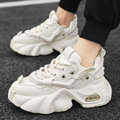 Men's Shoes Luxury Casual Breathable Sneakers for Men Comfortable Low Top Platform Boots for Men Height Increasing Sneakers