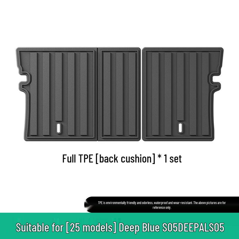 Deep Blue S05 Car Floor Mats: Waterproof, Dirt-Resistant, Eco-Friendly TPE for 25 Models, Includes Trunk and Backrest Mats.