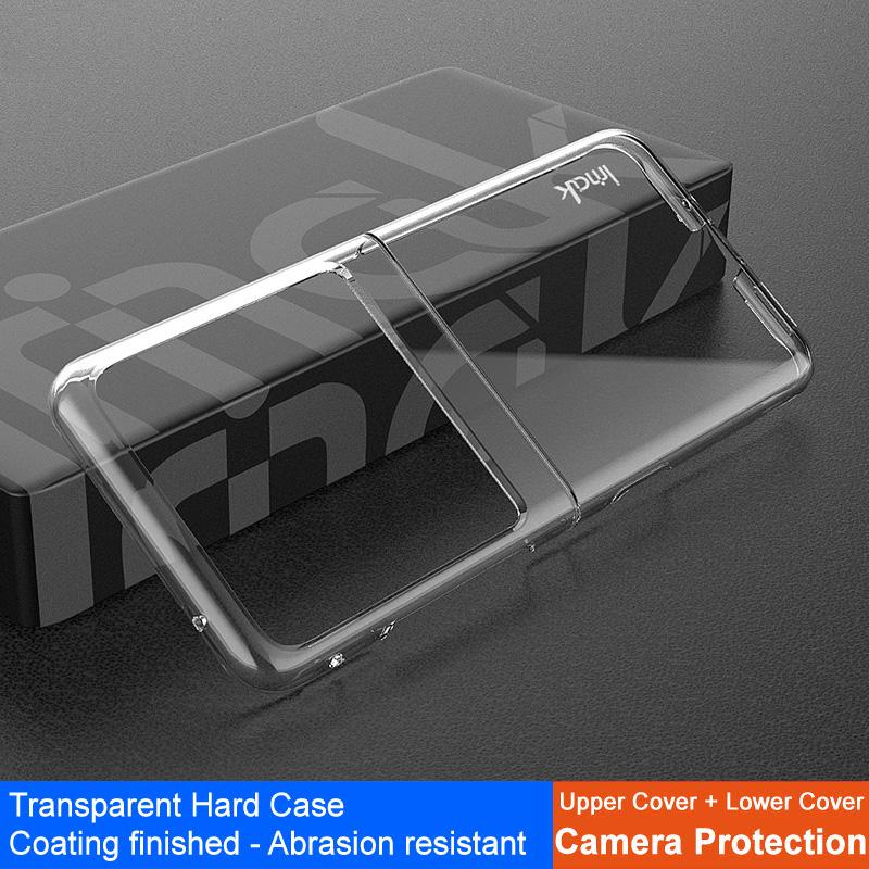 IMAK Crystal Case II Pro for Motorola Razr 40 Ultra 5G Two-Piece Design PC Crystal Phone Case (Upper Cover+Lower Cover)