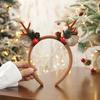 1Pc Christmas Headbands Christmas Parties Favors Decoration Supplies Xmas Gifts Photo Booth Xmas Tree Snowman Reindeer Antlers