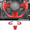 Car Interior Steering Wheel Cover Trims For Ford Mustang 2015-23 Red Accessories