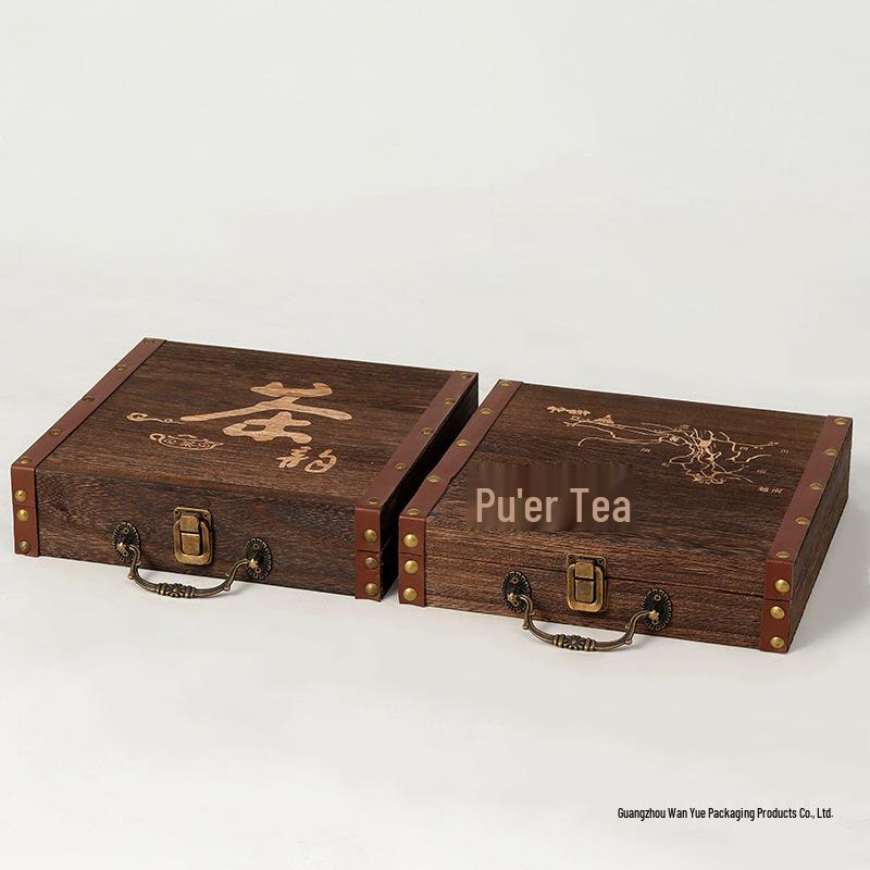 357g Solid Wood Pu-erh Tea Cake Storage Box - Universal Single Cake Gift Packaging