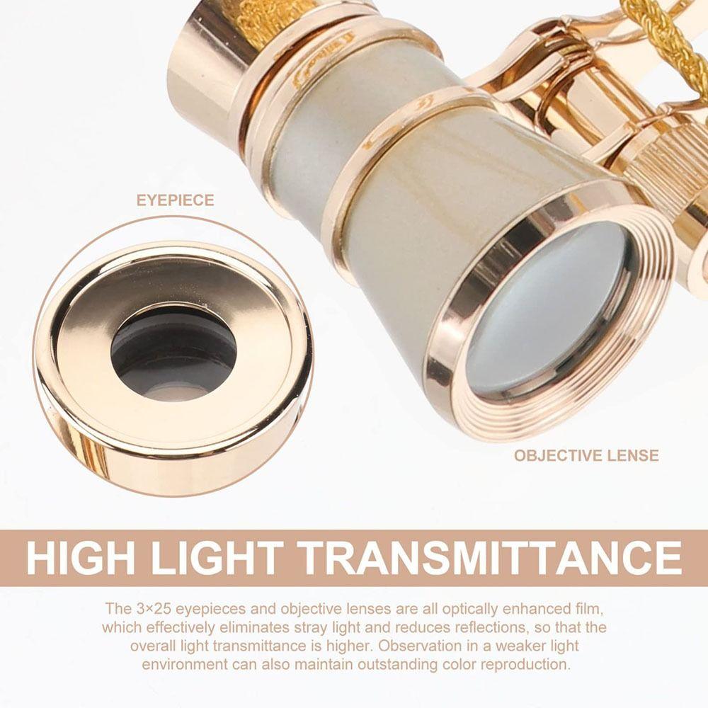 Vintage Opera Glasses Binoculars 3 X 25 Mini Binocula Fashion Theater Glasses  Outdoor