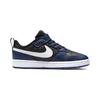 Nike Court Borough Low 2 Midnight Navy Black White PS BQ5451-404
