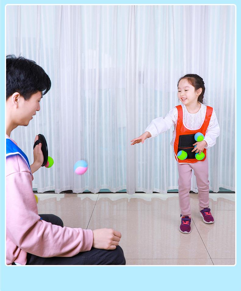 Parent-Child Indoor/Outdoor Velcro Ball Vest & Game Prop