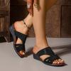 Fashion Ladies Shoes 2025 Fashion Basic Women's Slippers New Outdoor Casual Plus Size Concise Comfortable Best Seller Wedge Slippers