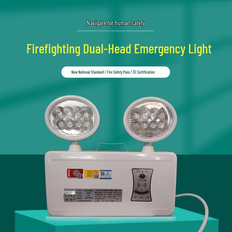 

Laoshi L4015-A Waterproof Explosion-Proof Double-Head Emergency Lamp with 90-Minute Lighting and Safety Exit Indicator
