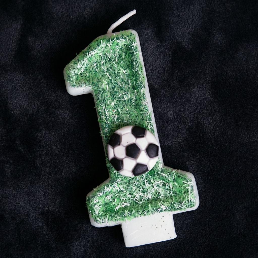 Creative Football Digital Birthday Candles