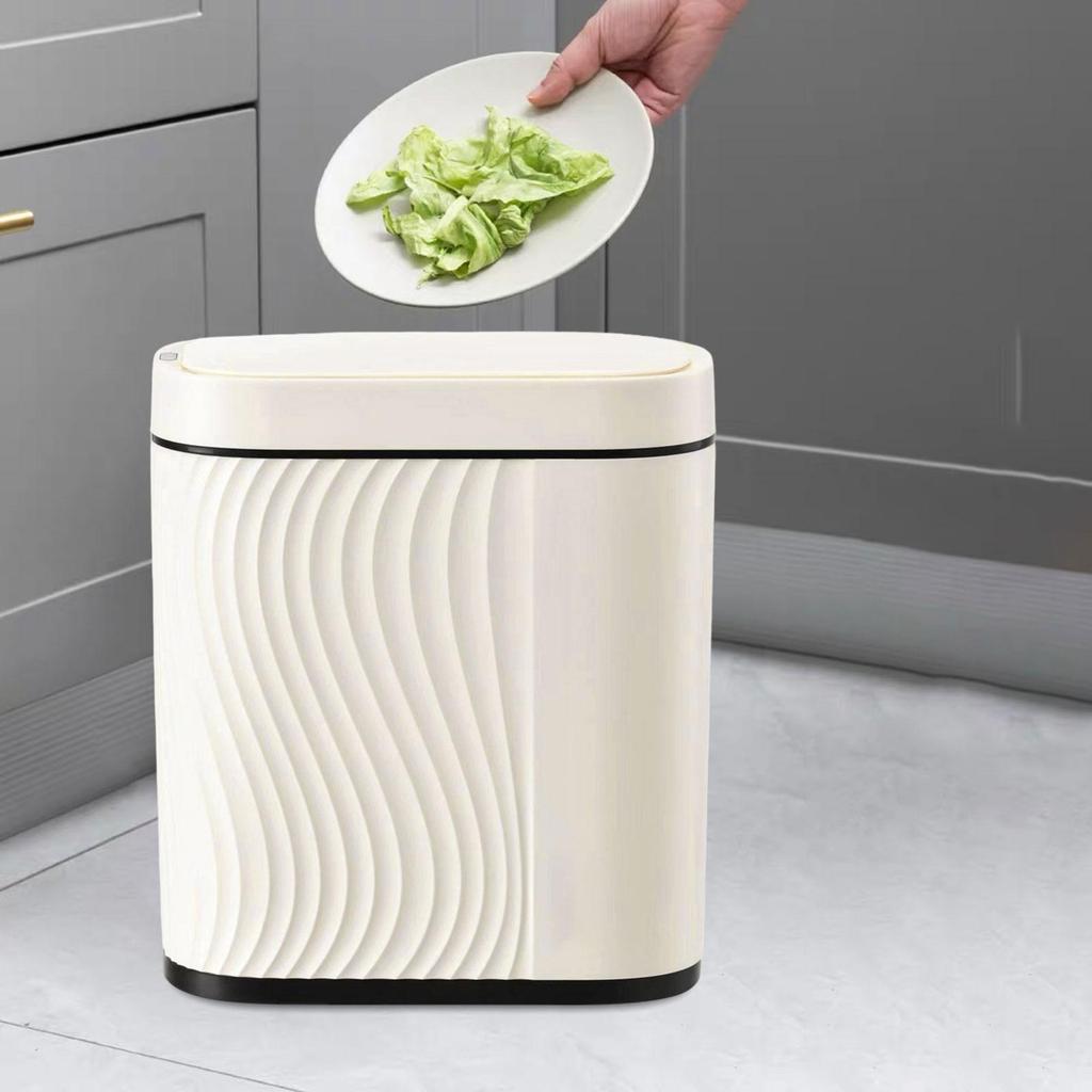 Automatic Touchless Garbage Can Smart Induction Trash Bin Intelligent Trash Bin for Hotel Home Office Living Room Laundry