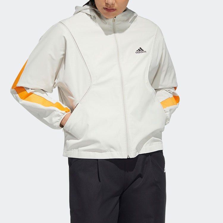 adidas Jackets Women's White Hooded Moderate Other HF2467