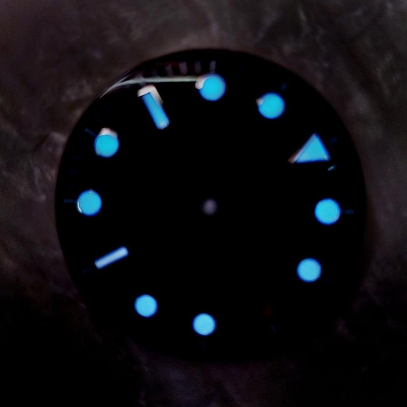 Watch Dial Ice Blue Luminous Watch Modification Movement Repairing Part Movement Accessory